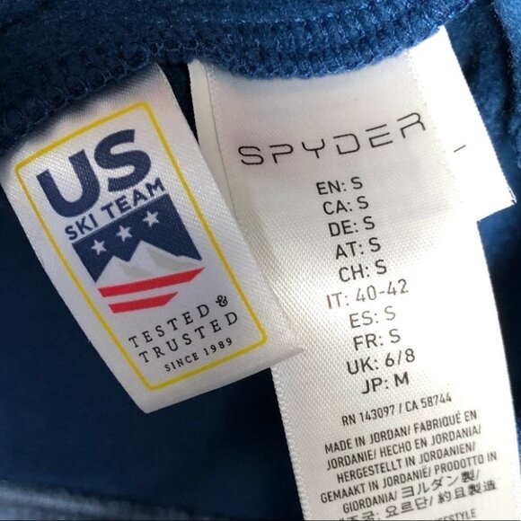 SPYDER Blue Encore  Full Zip Fleece Jacket Mid Layer Size Small - Picture 5 of 8